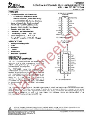 TRSF3222ECDBRG4 datasheet  